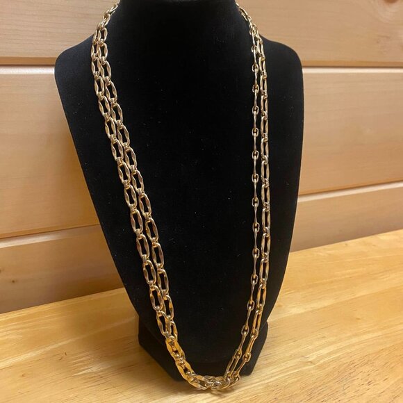 Vintage Goldtone Necklace 48" 5/$25 - Picture 1 of 2